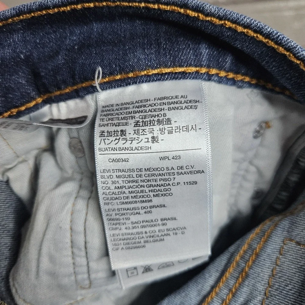 Levi's 511‎ Slim Fit 34x32 Stretch Medium Wash Men's
